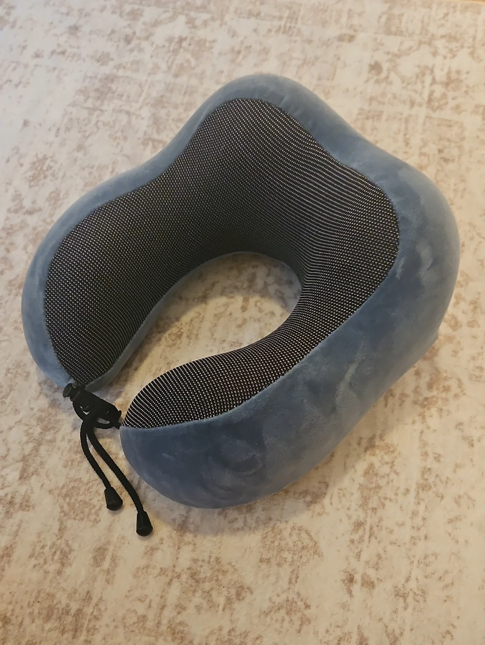 Memory Foam Travel Neck Pillow - Blue